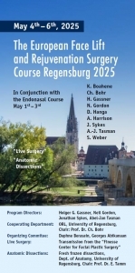 The European Face Lift and Rejuvenation Surgery Course – Regensburg